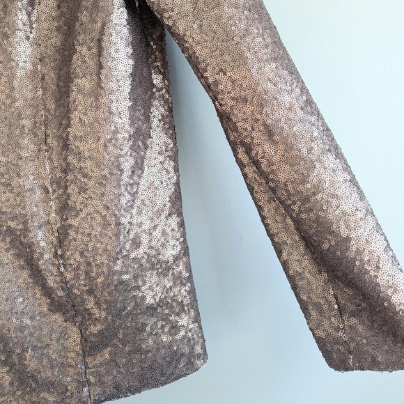 Justfab Rose gold Sequin Blazer - Picture 7 of 7